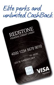 redstone federal credit union credit card